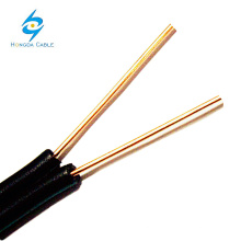 BC 2 x 20 Gauge 0.8mm Drop Wire Cable de teléfono para exteriores